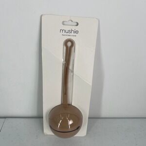 Mushie Silicone Pacifier Case Brown Round Holder Diaper Bag Accessory